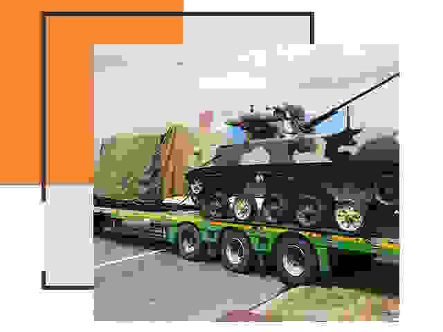 Перевозка военной техники в дзержинском